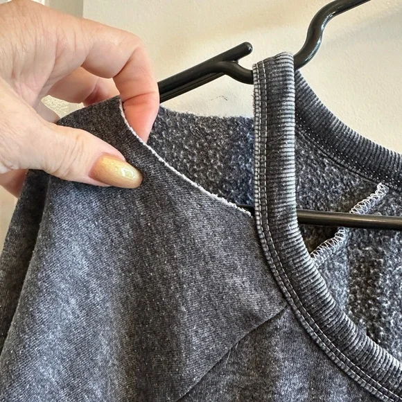 Chaser “ Champagne Leather & Rock & Roll” Distressed Sweatshirt - Picture 5 of 7